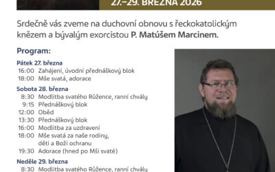 Postní duchovní obnova s P. Matúšem Marcinem